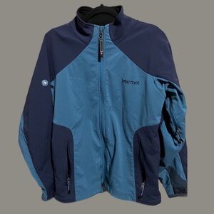 MARMOT Size M Mens Full‎ Zip Stand Collar Pocket Softshell Jacket